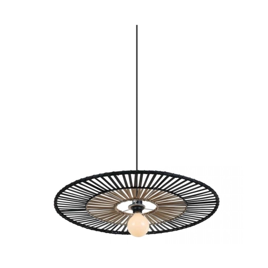 19105 PENDANT LIGHT BAMBOO METAL 1XE27 BLACK Zambelis Lights